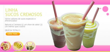 Linha sucos cremosos 